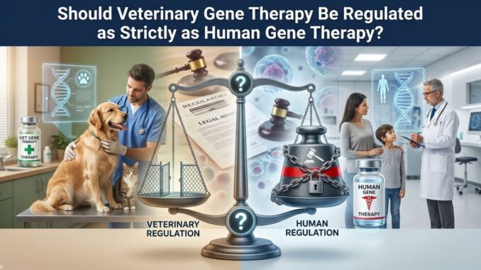 Should Veterinary Gene Therapy Be Regulated as Strictly as Human Gene Therapy