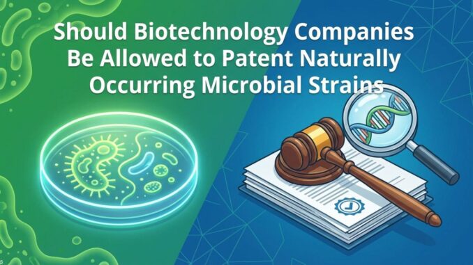 Copy (8) Should Biotechnology Companies Be Allowed to Patent Naturally Occurring Microbial Strains